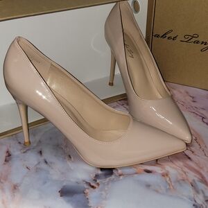 Elisabet Tang Women's  Pointed Toe High Heels Party Stilettos Nude New in Box